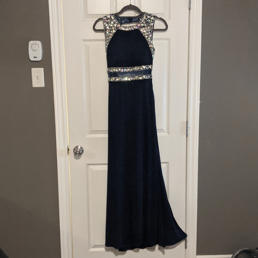 Navy prom dress